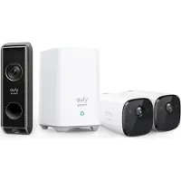 Eufy 4-in-1 Eufycam 2 pro met Homebase 2 en Dual deurbel bundel - Nachtzicht - 2K beveiliging - lokale opslag