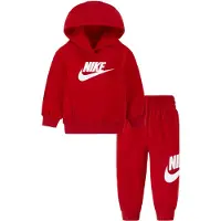 Nike Joggingpak 'CLUB FLEECE' rood / wit