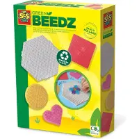 SES Creative green beedz - strijkkralen legborden, 4st.