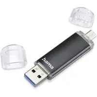 Hama Harde schijf - - Laeta Twin - 64 Go - USB 3.0/Micro-USB - Zwart