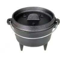 Lodge Logic Camp Dutch Oven ø 15,2 cm gietijzer zwart