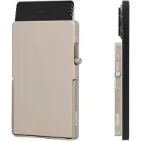 Valenta Aluminium MagSafe Cardprotector Stand - Natural Titanium