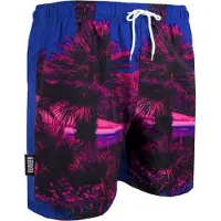 Guggen Mountain Heren Zwemshort met Palmpatroon Roze