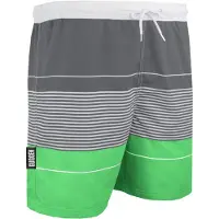 Guggen Mountain Zwemshort voor Heren met Patroonstrepen Groen