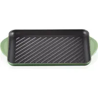 Le Creuset rechthoekige grillplaat - Bamboo Groen - 33 x 22 cm