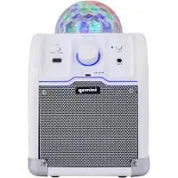 Gemini MPA-500 W Bluetooth speaker met LED lichtshow Wit