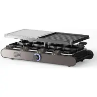 Black & Decker BXFC1400E, geschikt voor 8 personen, zwart, rechthoekig, 210 x 210 mm, draaibaar, 1400 W