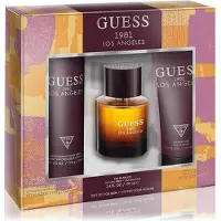 GUESS 1981 Los Angeles Men Homme Eau de Toilette 3 Piece Gift Set - Cologne Spray 3.4 Fl. Oz., Deodorizing Body Spray 6.0 Oz., & Shower Gel 6.7 Fl. Oz.
