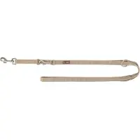 Trixie hondenriem premium verstelbaar zand taupe 200x1,5 cm