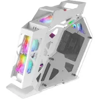 Mars Gaming MC61W, Tower, PC, Wit, micro ATX, Mini-ITX, Gehard glas, 18,5 cm