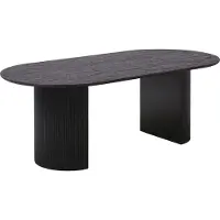 Ebuy24 Kyoto eethoek eettafel donkerbruin, 6 stoelen met beige velours bekleding.