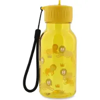 Trixie Drinkfles met print – Lively Lion - Tritan Waterfles voor kinderen – 350ml - Lekvrije Fles