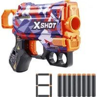 Zuru X-Shot Skins Dart Blaster - Compacte blaster met 8 darts - 24 meter bereik