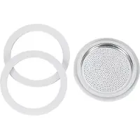 Bialetti - Set Filterplaatje + 3 ringen voor Moka Express 9 kops