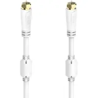 Hama SAT-aansluitkabel, F-connector - F-connector, verguld, 10,0 m, 100 dB
