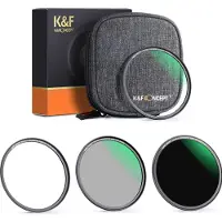 K&F Concept 49mm Magnetic Lensfilter-kit Cpl-nd-uv