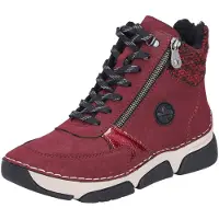 Rieker Veterlaarsjes rood / bordeaux / zwart
