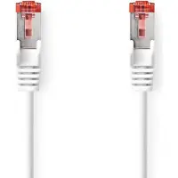 Nedis CAT6 Netwerkkabel - RJ45 Male - RJ45 Male - S/FTP - 1.00 m - Rond - LSZH - Wit - Label