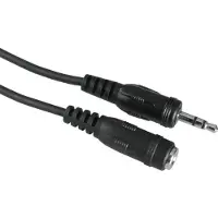 Hama Audiokabel 3,5-mm-jack/koppeling, stereo, 5 m