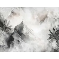 WALLARENA - Fotobehang - 250x175 cm - bloemen beton op vliesbehang voor slaapkamer en woonkamer