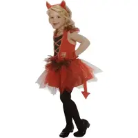 Boland Verkleed kostuum - Duivelinneke - kinderkostuum maat 164- 4 delig - carnaval - feest -Halloween