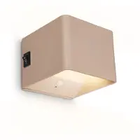 Briloner LED-wandlamp Barro, crème / amber, Hal, metaal, Modern, LED wandlamp