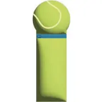 Itotal Pencil Case Silicone "TENNIS" Zachte siliconen etui voor school, uitbreidbaar met contourvorm 6x6x21cm 150gr