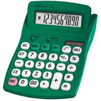 Lexibook 10-cijferige green Zakrekenmachine met Rubberen Afwerking