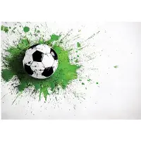 WALLARENA - Fotobehang - 350x250 cm - Fototapete voor jongens met voetbal voor de kinderkamer