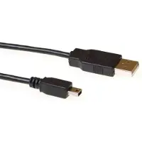 ACT USB 2.0 A Mannelijk - USB Mini B5 Mannelijk 5 m