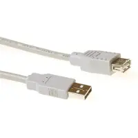 ACT SB2200 USB-A 2.0 | Male/USB-A Female | Ivoor | 1,8 meter