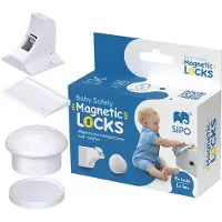 Siso Magnetische Kastbeveiliging - Onzichtbare Blokkade Set 4-delig - Met Magneetsleutel - SBS-M4 - Ladebeveiliging - Kindersloten -