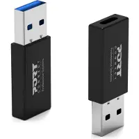 Port Designs - USB-adapter - USB type A (M) naar 24 pin USB-C (V) - USB 3.1 Gen 1 (pak van 2)