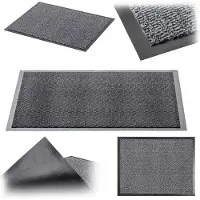 Kadax Antislip vuilvangmat, deurmat voor binnen en buiten, deurmat voor entrees en huisdeuren (grijs, 60x80 cm)
