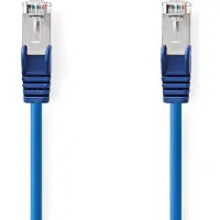 Nedis CAT5e Netwerkkabel | SF/UTP | RJ45 Male | RJ45 Male | 15.0 m | Rond | PVC | Blauw | Label