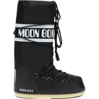 Moon Boot Dames Icon Nylon Laarzen zwart (45/47), Plat, Geen, Casual, Sneeuw 80D1400440