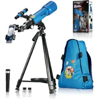 Bresser Telescope - Sterrenkijker voor kinderen - Blauw - Met rugtas