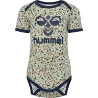 Hummel Rompertje/body marine / bruin / pastelgroen / wit