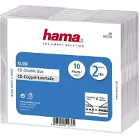 Hama Cd Slim Double Box, 10-P.