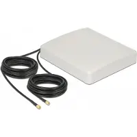 DeLOCK LTE MIMO Antenna 2 x SMA Plug 8 dBi directional with connection cable RG-58 10 m white outdoor