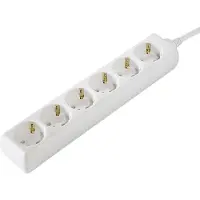 Hama 30383 6-fach Steckdosenleiste weiß