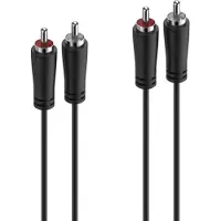 Hama 00205257 Cinch Audio Aansluitkabel [2x Cinch-stekker - 2x Cinch-stekker] 1.5 m Zwart