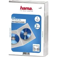 Hama Dvd Slim Do-Hoezen Trans.5P.