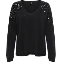 ONLY Trui 'STARRY' zwart
