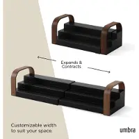 Umbra BELLWOOD 3-TIER SPICE SHELF BLK/WAL