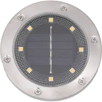vidaXL Grondlampen 12 st solar met grondpennen warmwit