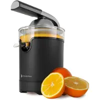 Kitchenbrothers Citruspers - Compact - Met Uitloop en Pershendel - 0.35L - Zwart