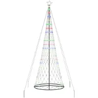 vidaXL LED kerstboom met 455 LED Multikleur 399 cm Metaal