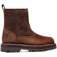 Timberland Kids Courma Mid Warm bruin leren laarzen (24), Leer, Plat, Ritssluiting, Casual, kinderkleding TB1A28KX2421