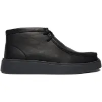Clarks Clarksvoor mannen. 26183440 Torview Hi leren schoenen zwart (43), Leer, Plat, Veters, Casual